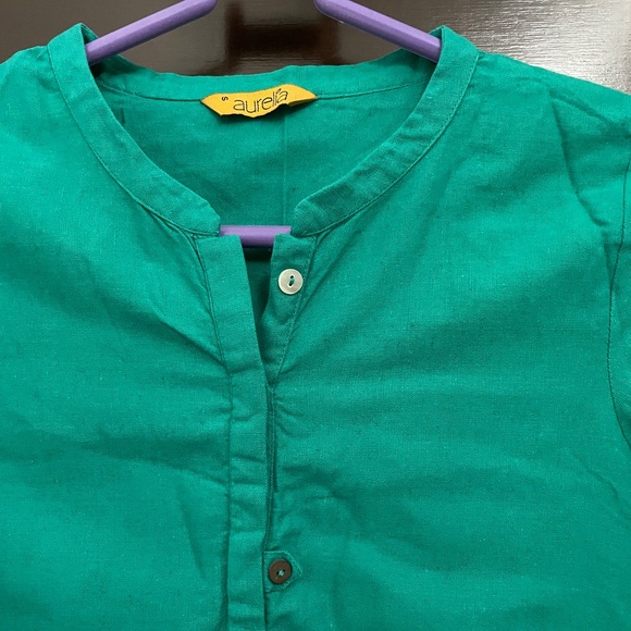 Green Cotton Kurti - Picture 8 of 12